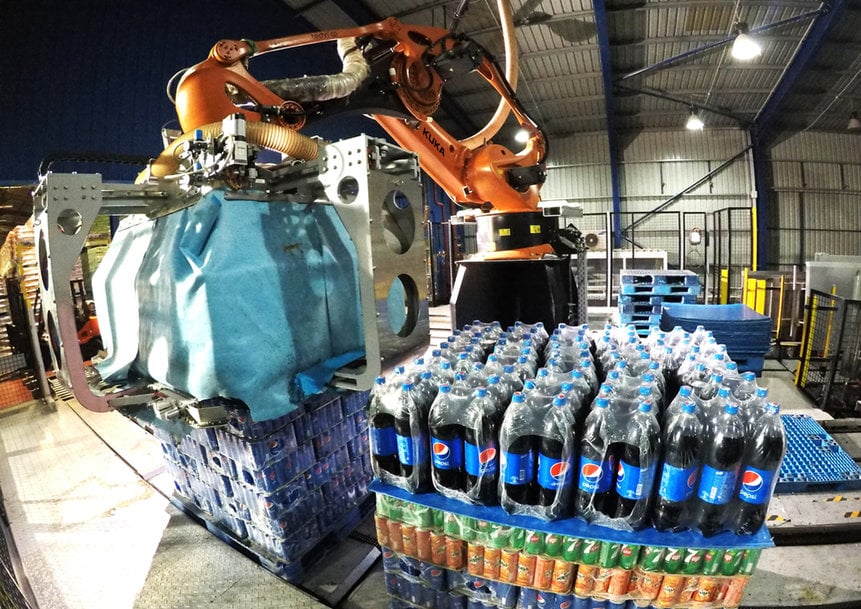 Die Mischung macht’s: KUKA Palettierroboter
